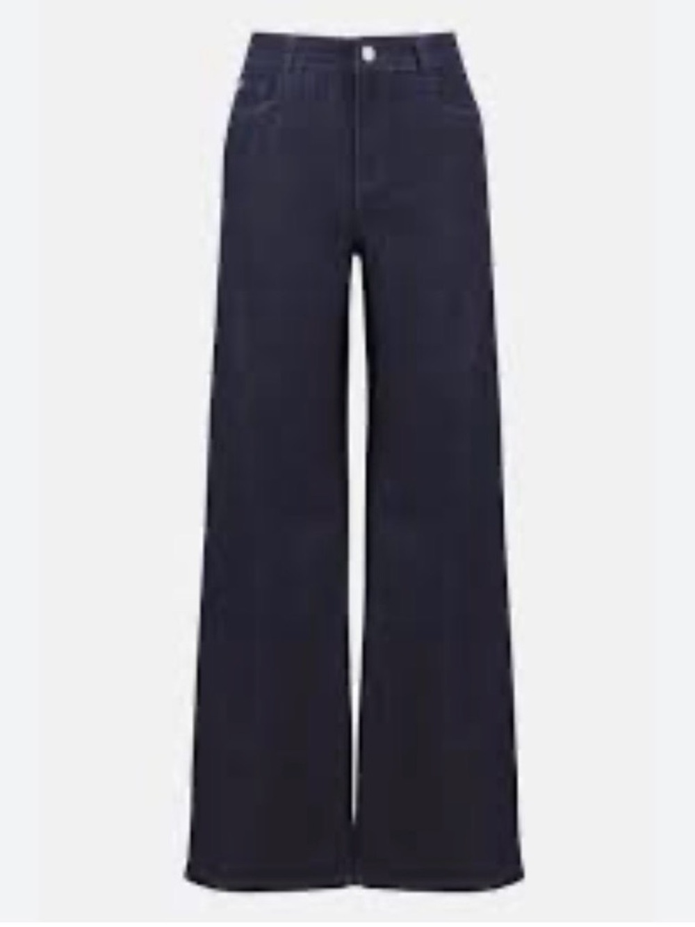 Joseph Ribkoff Wide-Leg High Waist Jeans - Navy